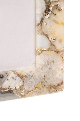 Brown Agate Photo Frame - Natural Stone Elegance for Cherished Memories