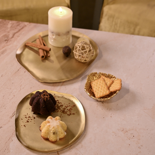 Heirloom Brass Serving Platter Tray - Small