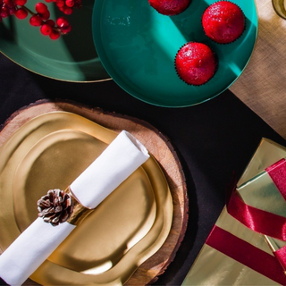 Heirloom Brass Serving Platter Tray - Small