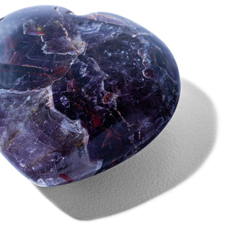 Amethyst Heart Palm Stone