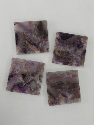 Amethyst Coasters Set